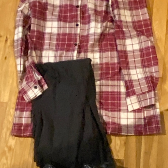 Plaid button tunic - Picture 5 of 7
